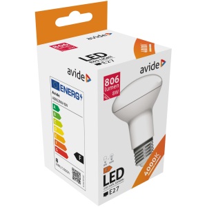 Avide LED R63 8W E27 WW 3000K Reflektív