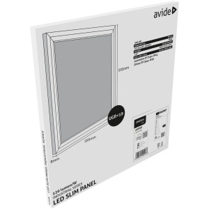 Avide LED Panel 600x600mm 36W NW 4000K 120lm/W UGR+IP44 Industrial Range Industrial