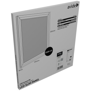 Avide LED Panel 600x600mm 40W CW 6400K 100lm/W UGR+IP44 Professional Range Professional