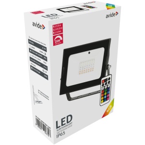 Avide LED Reflektor Slim SMD 30W RGB IR távirányítóval SMD