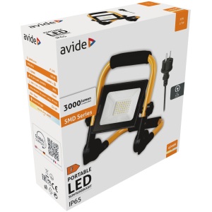 Avide LED Reflektor Slim SMD 30W állványos 1.5m NW 4000K Állványos