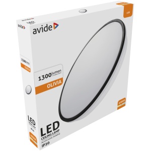 Avide LED Mennyezeti Lámpa Olivia Fekete 15W 280*55mm NW 4000K 15W