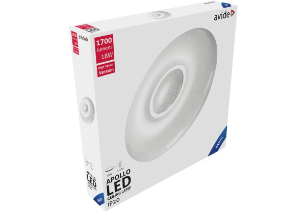 Avide LED Mennyezeti Lámpa Apollo 18W 348*62mm CW 6400K 18W