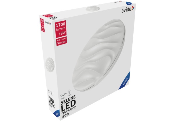 Avide LED Mennyezeti Lámpa Selene 18W 330*68mm CW 6400K 18W