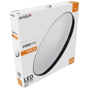 Avide LED Mennyezeti Lámpa Amelia Fekete 18W 355*65mm NW 4000K 18W