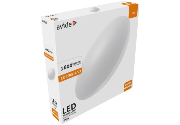 Avide LED Mennyezeti Lámpa Cordelia V2 18W 330*65mm NW 4000K 18W