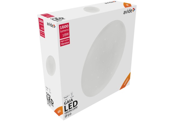 Avide LED Mennyezeti Lámpa Gaia 18W 330*105mm NW 4000K 18W