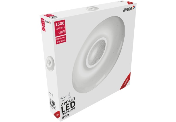 Avide LED Mennyezeti Lámpa Apollo 18W 348*62mm WW 3000K 18W