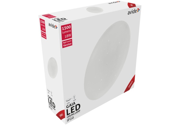 Avide LED Mennyezeti Lámpa Gaia 18W 330*105mm WW 3000K 18W