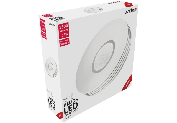 Avide LED Mennyezeti Lámpa Helios 18W 330*95mm WW 3000K 18W