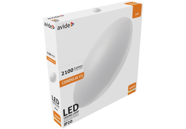 Avide LED Mennyezeti Lámpa Cordelia V2 24W 380*70mm NW 4000K 24W
