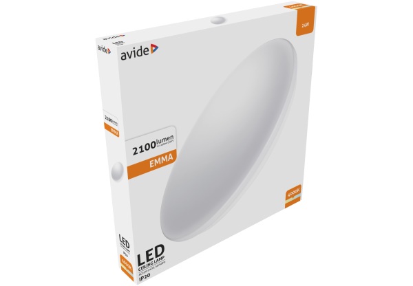 Avide LED Mennyezeti Lámpa Emma 24W 375*50mm NW 4000K 24W