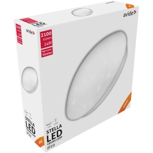 Avide LED Mennyezeti Lámpa Olivia Ezüst 24W 380*50mm NW 4000K 24W