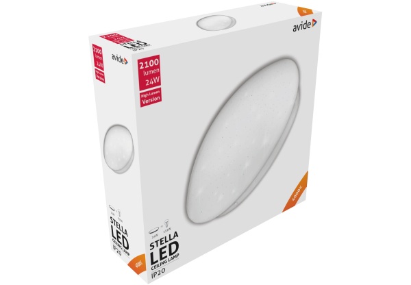 Avide LED Mennyezeti Lámpa Stella (Csillagos) 24W 380*110mm NW 4000K High Lumen 24W