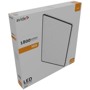 Avide LED Mennyezeti Lámpa Pandora V2 Csillagos Ezüst 24W 380*50mm NW 4000K 24W