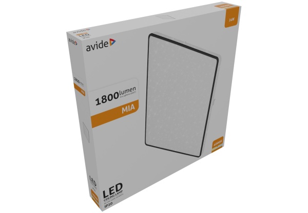 Avide LED Mennyezeti Lámpa Mia Csillagos 24W 370*50mm NW 4000K 24W