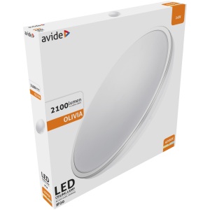 Avide LED Mennyezeti Lámpa Olivia Ezüst 24W 380*50mm NW 4000K 24W