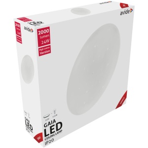 Avide LED Mennyezeti Lámpa Selene 24W 380*70mm CW 6400K 24W