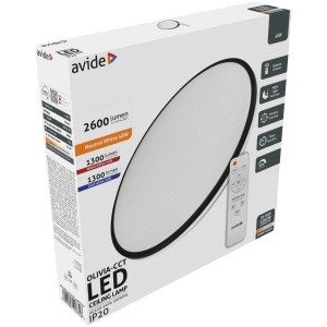 Avide LED Mennyezeti Lámpa Olivia-CCT 48W Távirányítóval Távirányítós