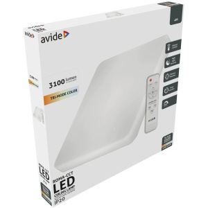 Avide LED Mennyezeti Lámpa Csillagos Roma-CCT Csillagos 48W 3100lm Távirányítóval Távirányítós