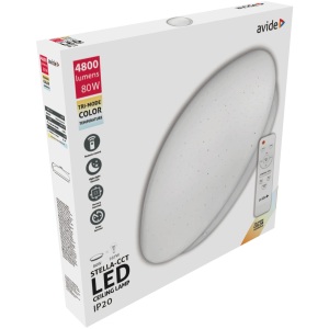 Avide LED Mennyezeti Lámpa Stella-CCT 80W (40+40) Távirányítóval Távirányítós