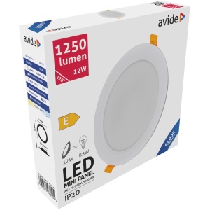 Avide LED Beépíthető Kerek Mennyezeti Lámpa Műanyag 18W CW 6400K Kerek