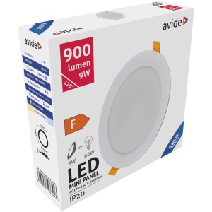 Avide LED Beépíthető Kerek Mennyezeti Lámpa Műanyag 9W NW 4000K Kerek