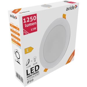 Avide LED Beépíthető Kerek Mennyezeti Lámpa Műanyag 24W WW 3000K Kerek