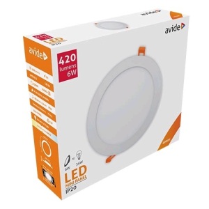 Avide LED Beépíthető Kerek Mennyezeti Lámpa ALU 18W CW 6400K Kerek