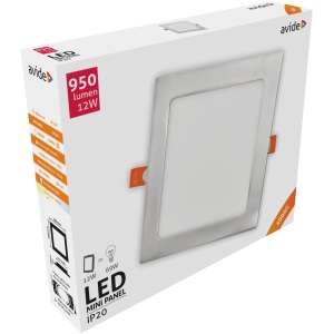 Avide LED Beépíthető Négyzetes Mennyezeti Lámpa ALU 6W NW 4000K Négyzetes