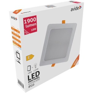 Avide LED Beépíthető Négyzetes Mennyezeti Lámpa Műanyag 9W NW 4000K Négyzetes