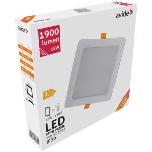 Avide LED Beépíthető Négyzetes Mennyezeti Lámpa Műanyag 12W NW 4000K Négyzetes