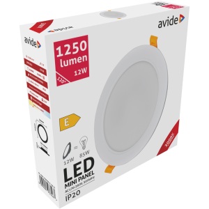 Avide LED Beépíthető Kerek Mennyezeti Lámpa Műanyag 18W NW 4000K Kerek