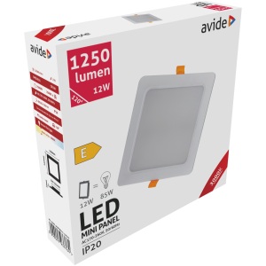 Avide LED Beépíthető Négyzetes Mennyezeti Lámpa Műanyag 18W CW 6400K Négyzetes