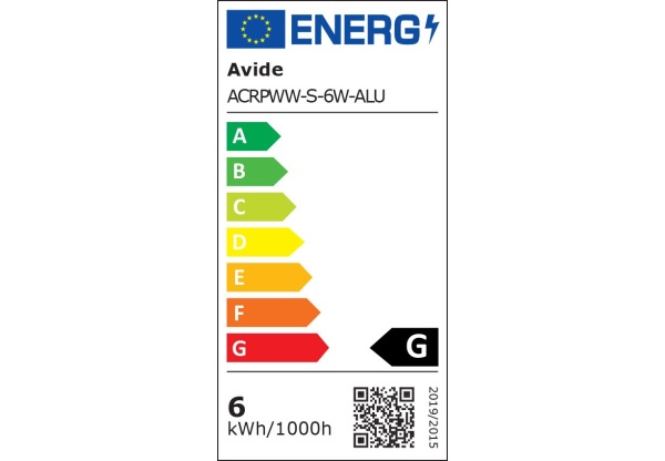 Avide LED Beépíthető Négyzetes Mennyezeti Lámpa ALU 6W WW 3000K Négyzetes