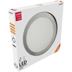 Avide LED Falra Szerelhető Kerek Mennyezeti Lámpa ALU 18W NW 4000K Kerek