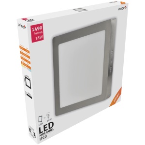 Avide LED Falra Szerelhető Négyzetes Mennyezeti Lámpa ALU 12W WW 3000K Négyzetes