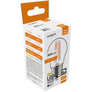 Avide LED Filament Mini Globe 5.9W E27 NW 4000K Fényerőszabályozható Mini Gömb