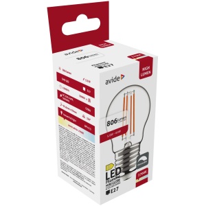 Avide LED Filament Mini Globe 6.5W E14 WW 2700K High Lumen Mini Gömb