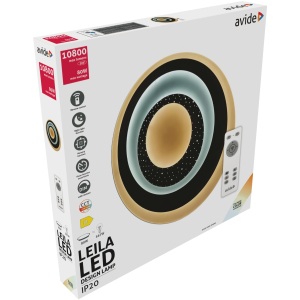 Avide Design Mennyezeti Lámpa Leila 80W(40+40) RF Távirányítóval Mennyezeti