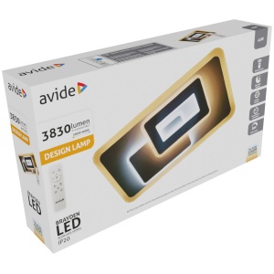 Avide Design Mennyezeti Lámpa Yvette 90W(45+45) RF Távirányítóval Mennyezeti