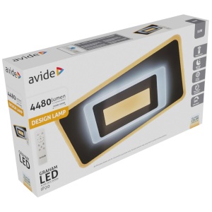 Avide Design Mennyezeti Lámpa Brees 90W (45+45) RF Távirányítóval Mennyezeti