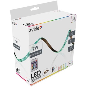 Avide LED Szalag Bliszter 12V 22W RGB 2x5m TUYA – Zene vez. + IR távirányító Szettek