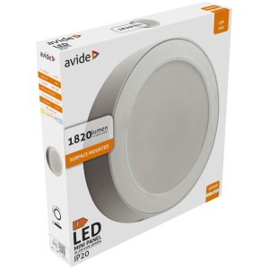 Avide LED Falra Szerelhető Kerek Mennyezeti Lámpa Műanyag 18W CW 6400K Kerek