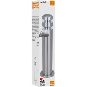 Avide kültéri álló lámpa York LED 2W NW 500mm IP44 Szatén Nikkel Álló lámpa