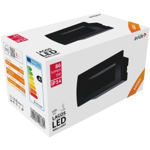 Avide kültéri lépcső lámpa beépíthető Lagos LED 3W WW IP54 90mm Lépcső lámpa