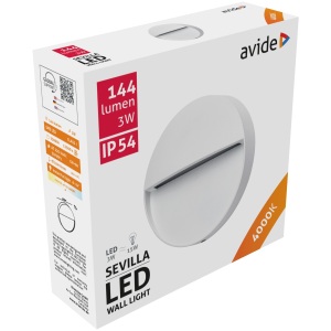 Avide kültéri lépcső lámpa Sevilla LED 6W NW IP54 160mm Lépcső lámpa