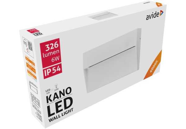 Avide kültéri lépcső lámpa Kano LED 6W NW IP54 180mm Lépcső lámpa