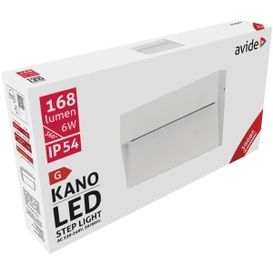 Avide kültéri lépcső lámpa beépíthető Lagos LED 3W NW IP54 90mm Lépcső lámpa