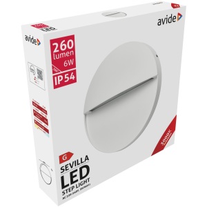 Avide kültéri lépcső lámpa Sevilla LED 6W WW IP54 160mm Lépcső lámpa